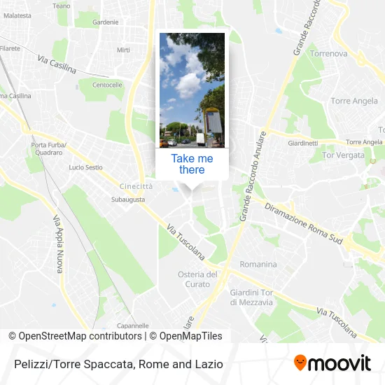 Pelizzi/Torre Spaccata map