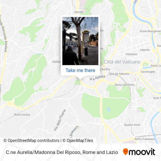 C.ne Aurelia / Madonna Del Riposo map