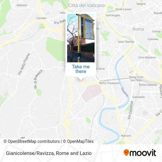 Gianicolense/Ravizza map