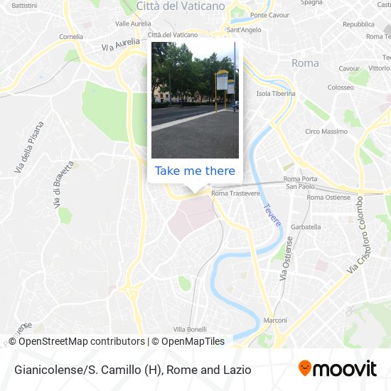 Gianicolense/S. Camillo (H) map
