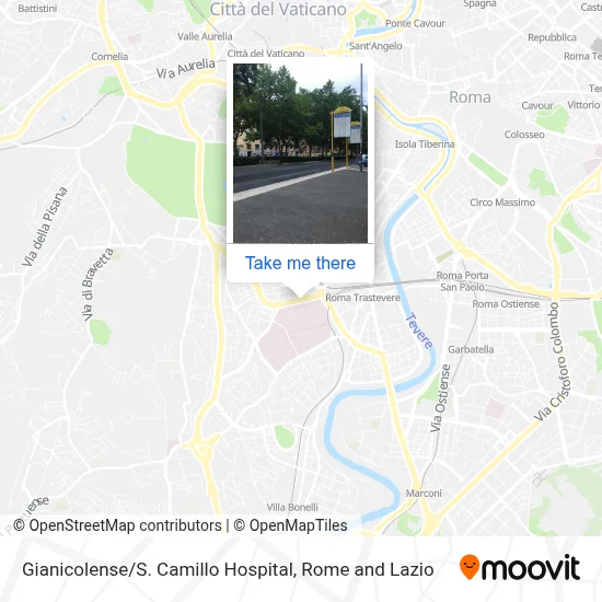 Gianicolense / S. Camillo Hospital map