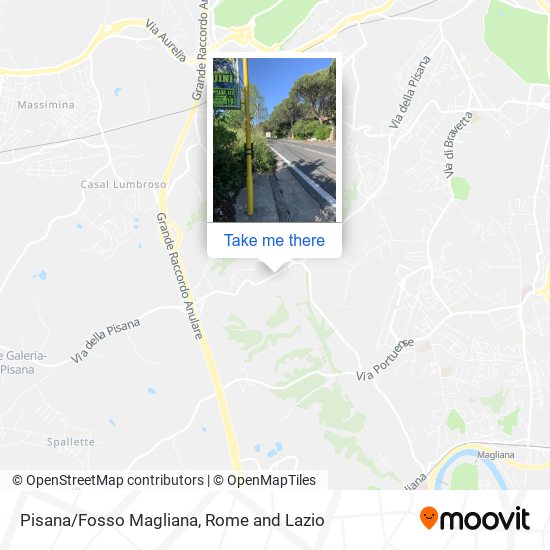 Pisana/Fosso Magliana map