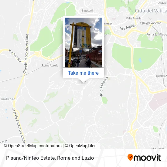 Pisana/Ninfeo Estate map