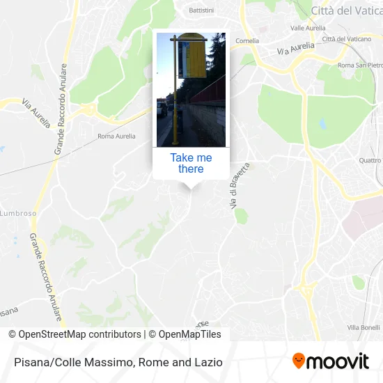 Pisana/Colle Massimo map