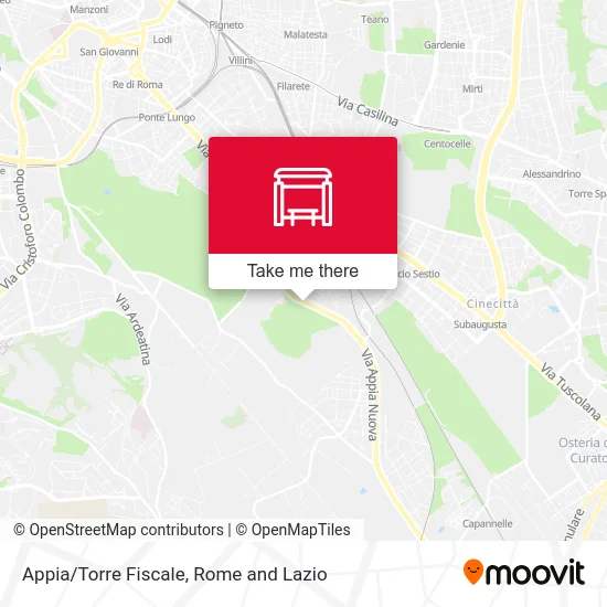 Appia/Torre Fiscale map