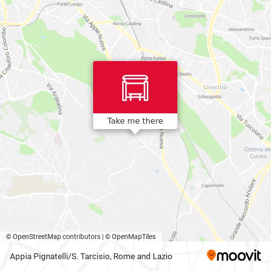 Appia Pignatelli/S. Tarcisio map