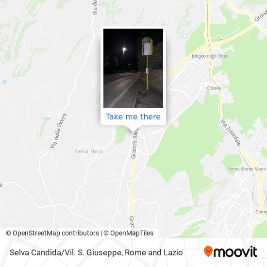 Selva Candida/Vil. S. Giuseppe map