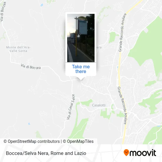 Boccea/Selva Nera map