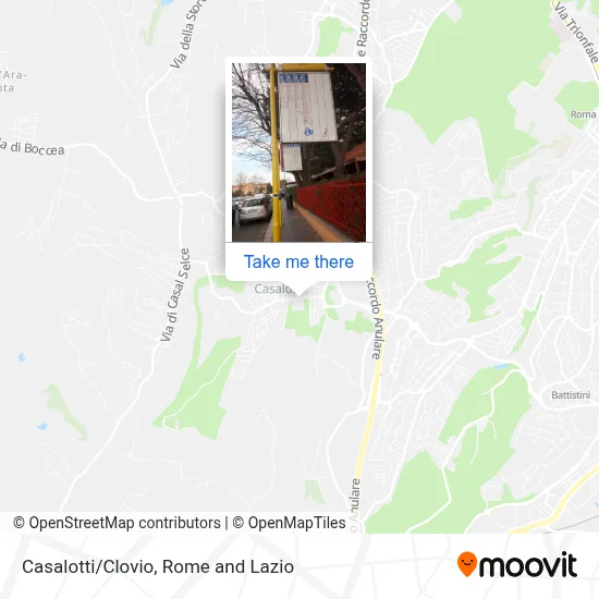 Casalotti/Clovio map