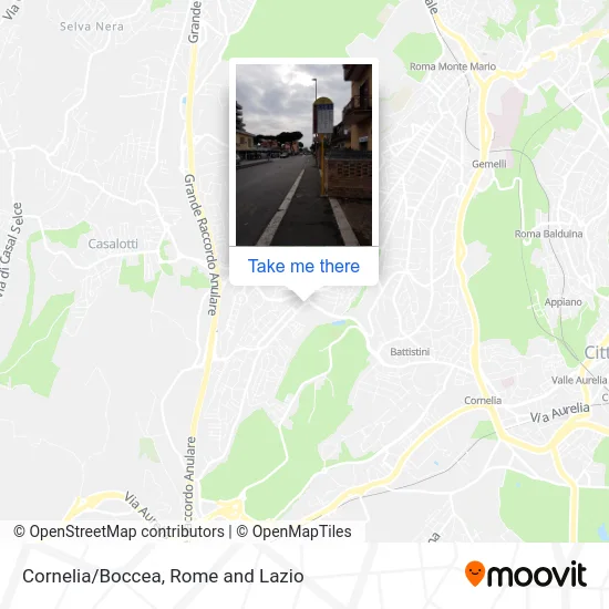 Cornelia/Boccea map