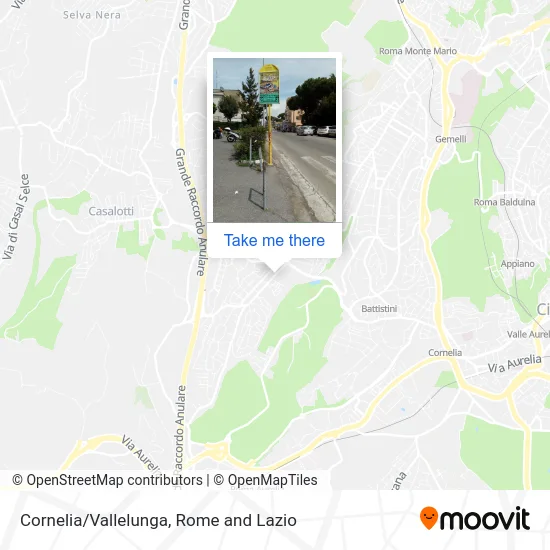 Cornelia/Vallelunga map