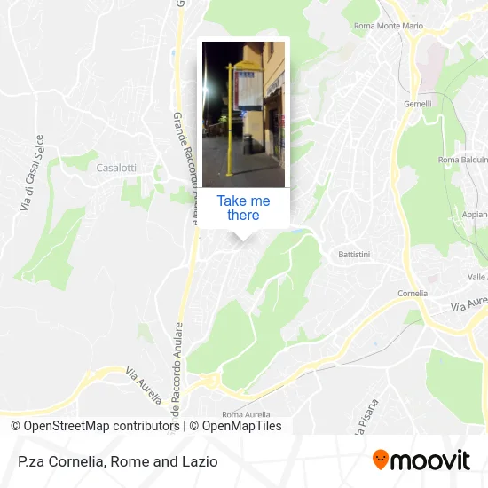 P.za Cornelia map