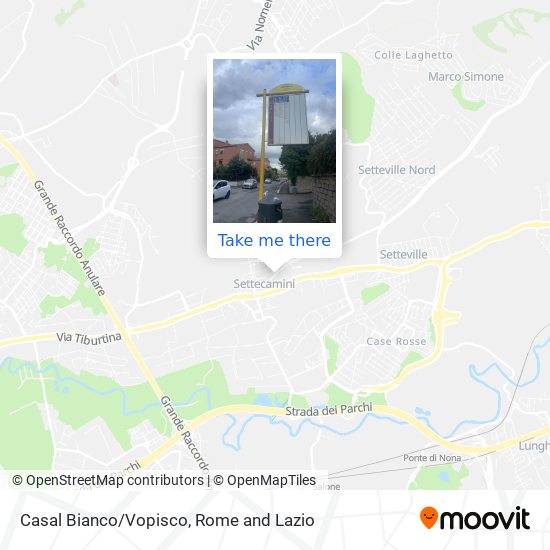 Casal Bianco/Vopisco map