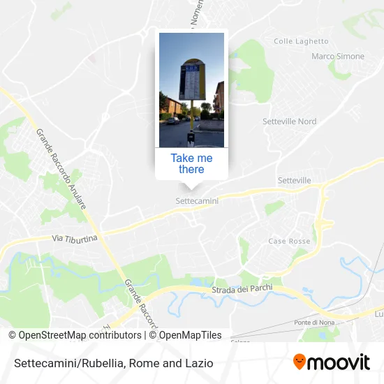 Settecamini/Rubellia map