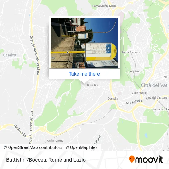 Battistini/Boccea map