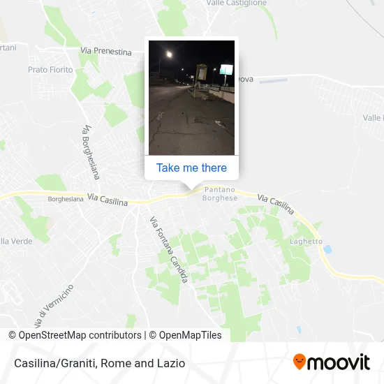 Casilina/Graniti map