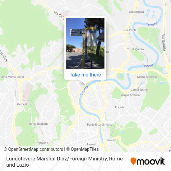 Lungotevere Marshal Diaz / Foreign Ministry map
