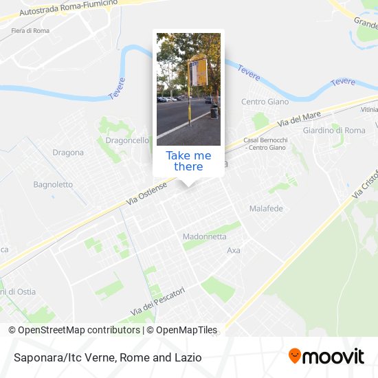 Saponara/Itc Verne map