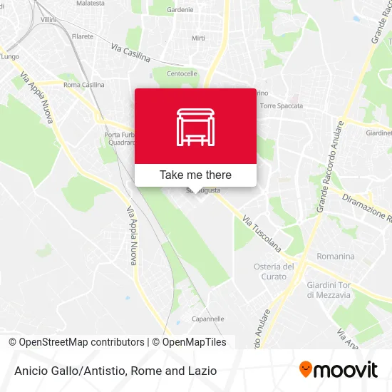Anicio Gallo/Antistio map
