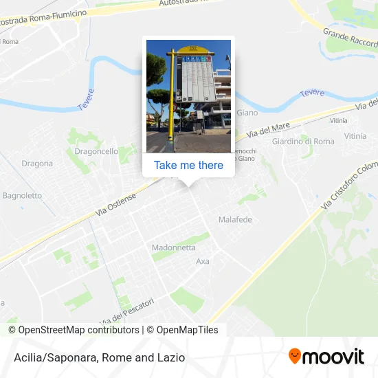 Acilia/Saponara map