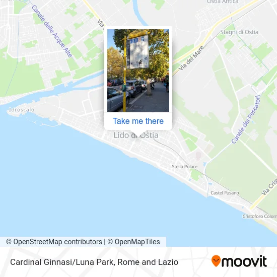 Cardinal Ginnasi/Luna Park map