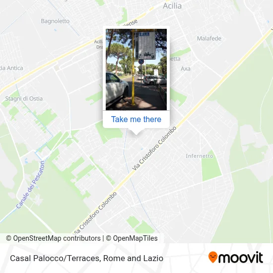 Casal Palocco/Terraces map