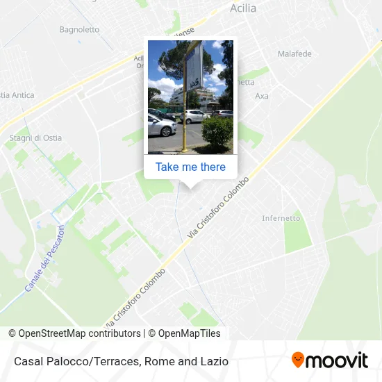 Casal Palocco/Terraces map