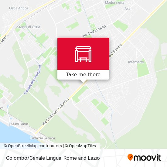 Colombo/Canale Lingua map