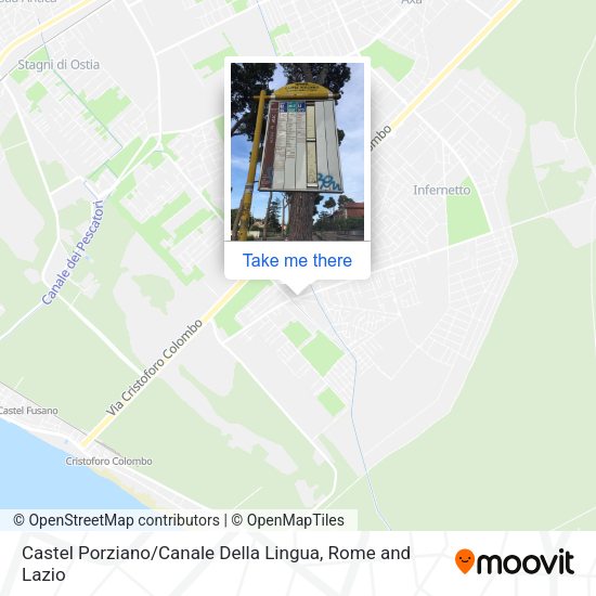 Castel Porziano / Canale Della Lingua map