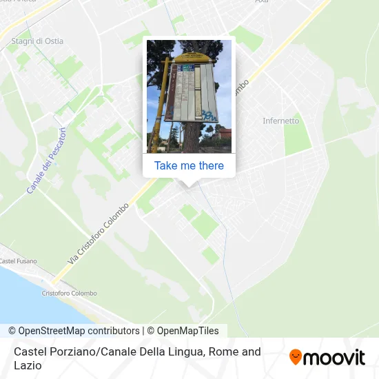 Castel Porziano / Canale Della Lingua map