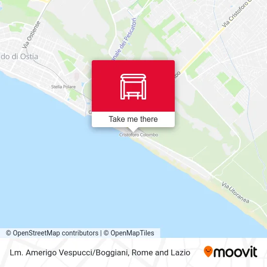 Amerigo Vespucci Seafront / Boggiani map