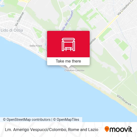 Amerigo Vespucci / Colombo Terminal map