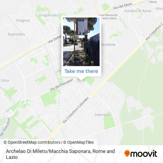 Archelao Di Mileto / Macchia Saponara map