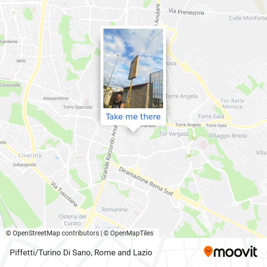 Piffetti/Turino Di Sano map