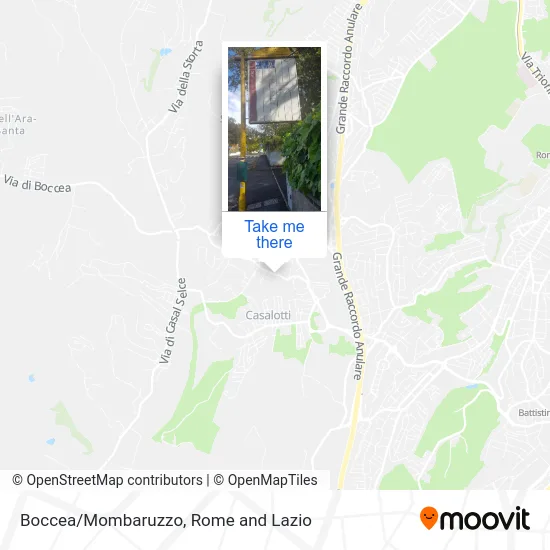 Boccea/Mombaruzzo map