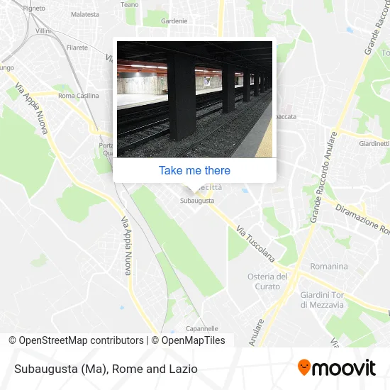 Subaugusta (Metro A) map