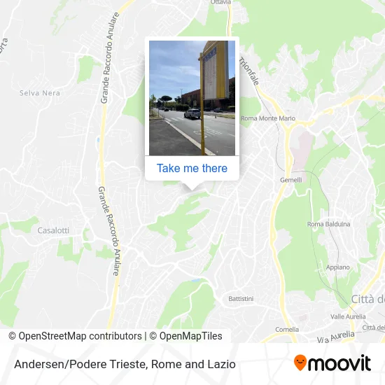 Andersen/Podere Trieste map