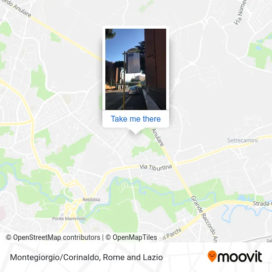 Montegiorgio/Corinaldo map