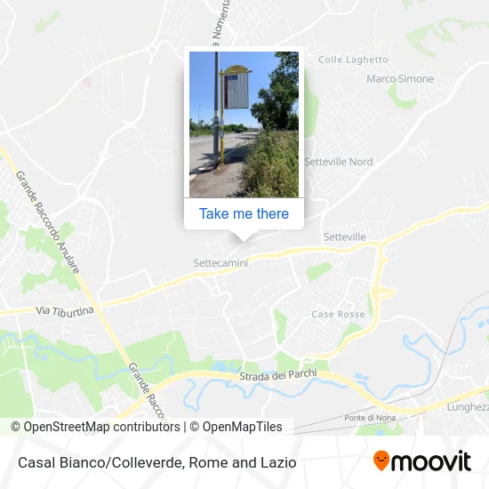 Casal Bianco/Colleverde map