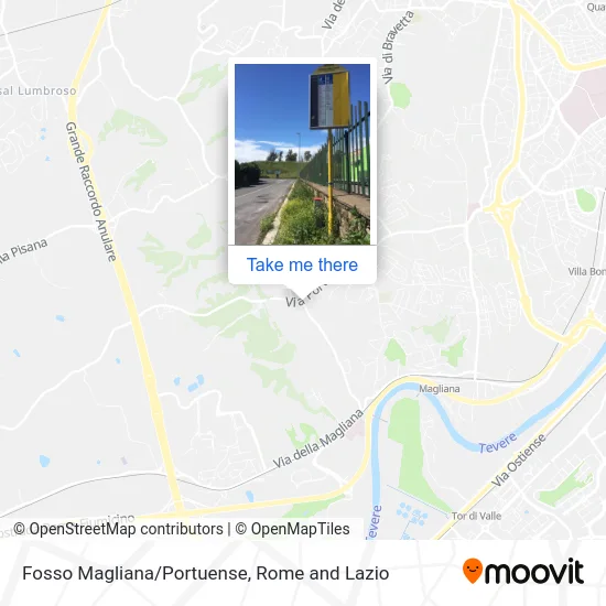 Fosso Magliana/Portuense map