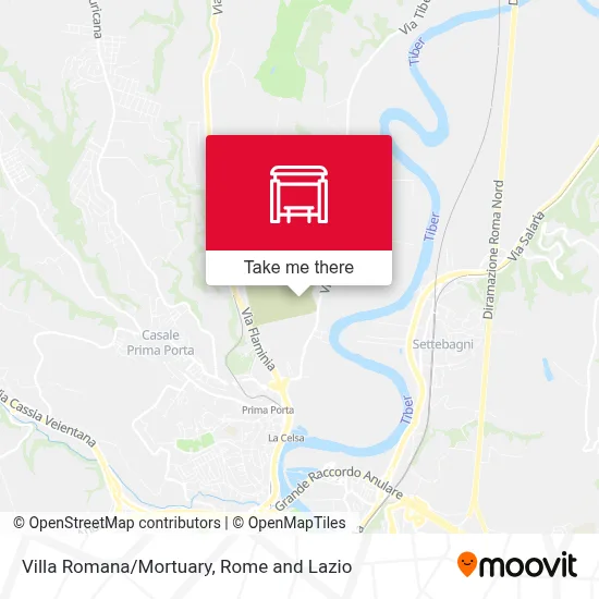 Villa Romana/Mortuary map