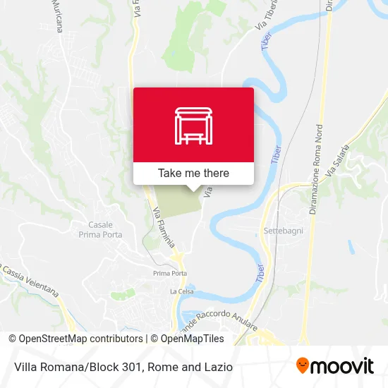 Villa Romana/Block 301 map