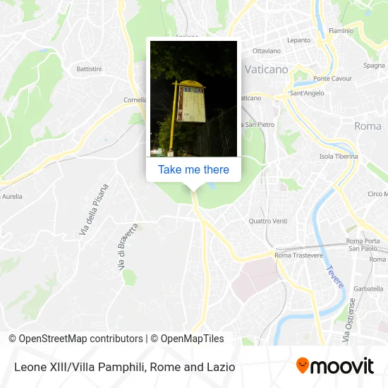 Leone XIII/Villa Pamphili map