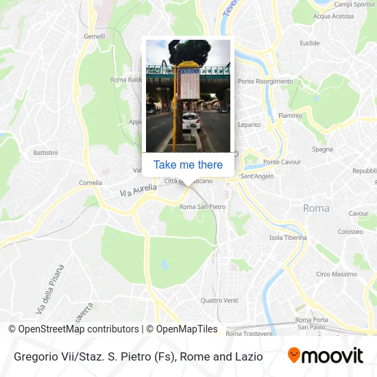 Gregory VII / San Pietro Station (FS) map