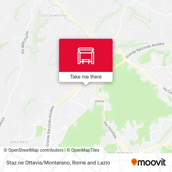 Ottavia Station/Monterano map