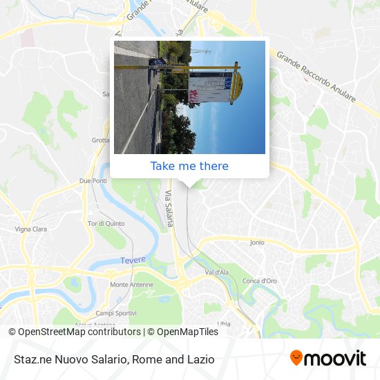 Staz.ne Nuovo Salario map