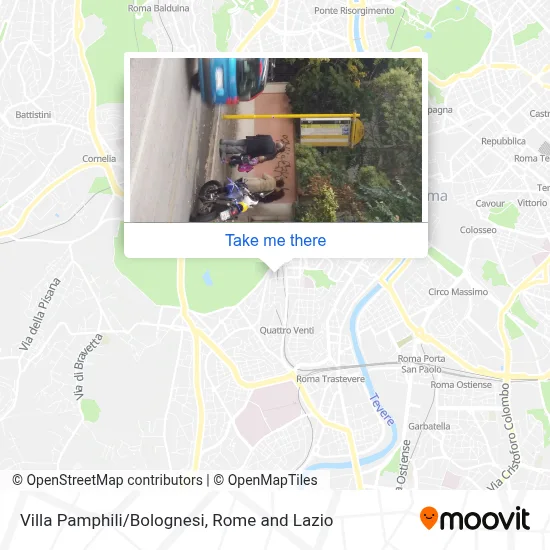 Villa Pamphili/Bolognesi map