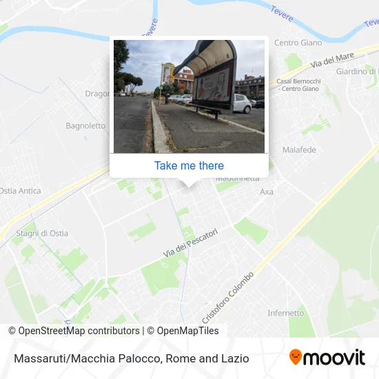 Massaruti/Macchia Palocco map