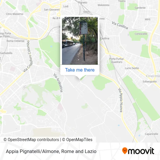 Appia Pignatelli/Almone map