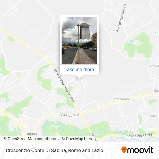 Crescenzio Count of Sabina map